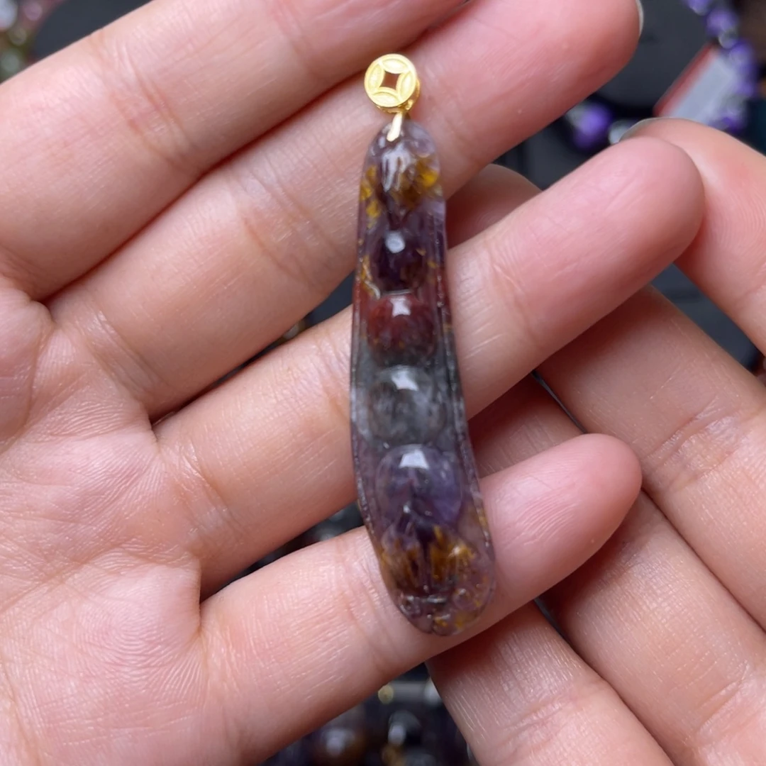 18K金镶嵌水晶手链极光四色吊坠