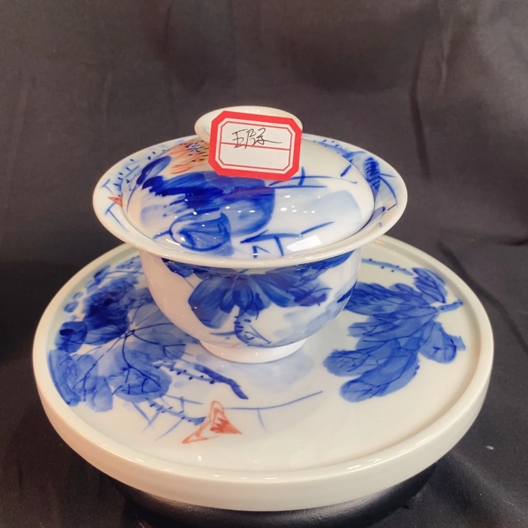 瓷片桃*青花12234555544332222