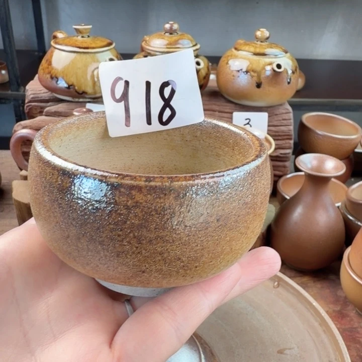 锦***骁建水紫陶白泥柴烧杯