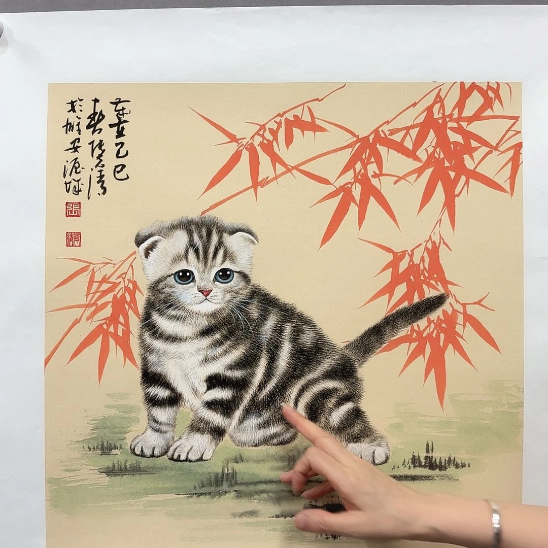 国画亲笔手绘放心去藏