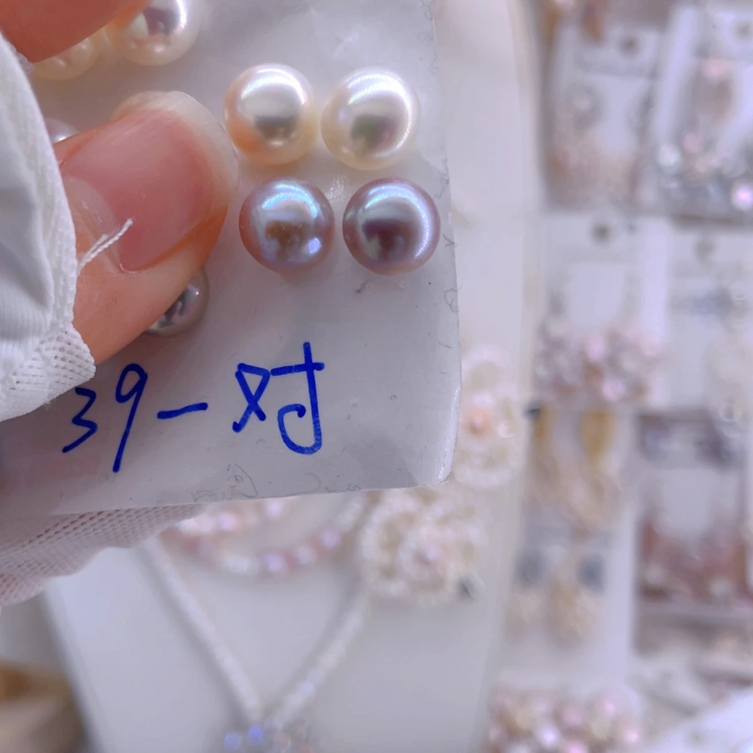 未镶嵌耳饰淡水珍珠