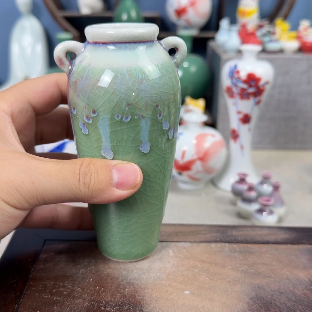 陶瓷手工小花器摆件