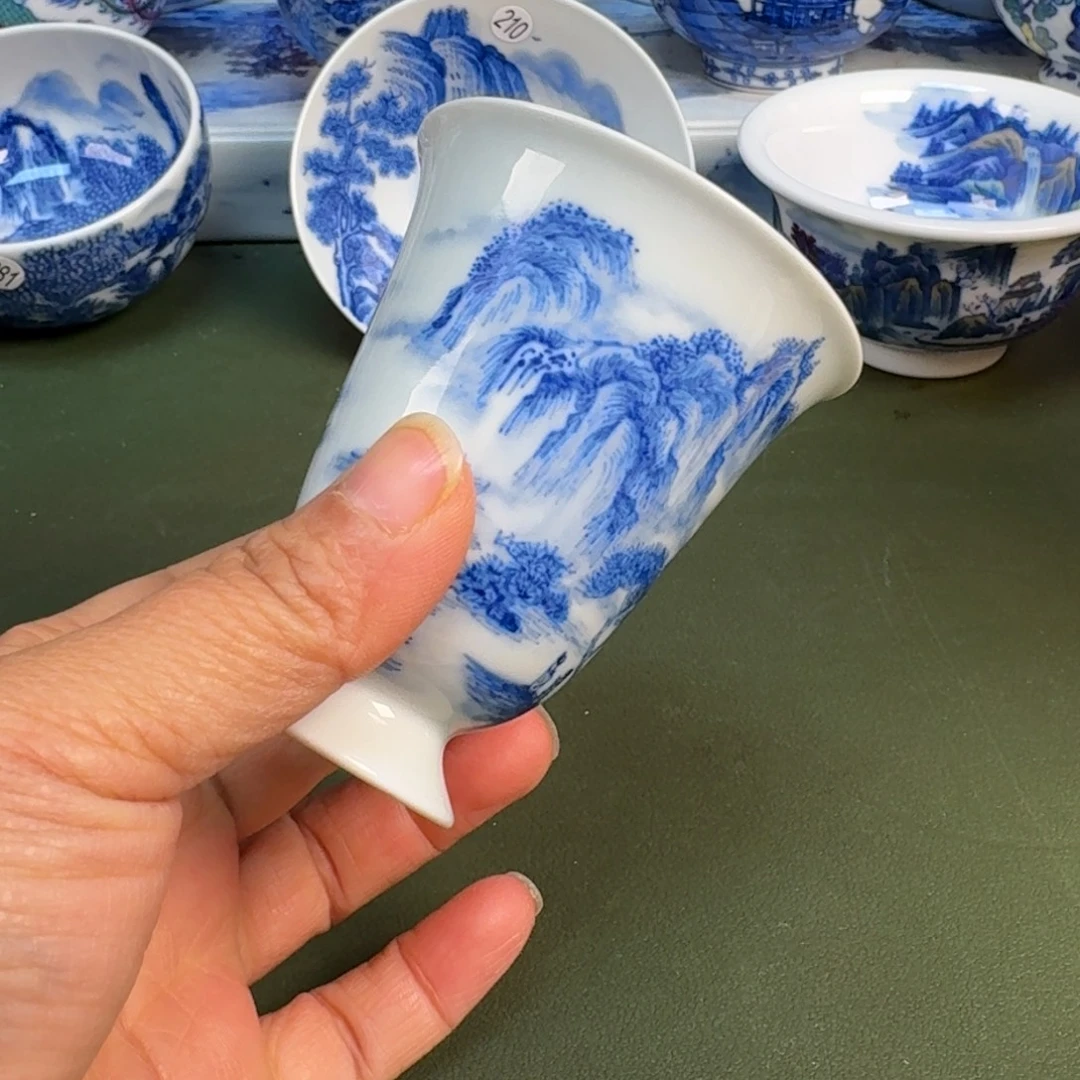 陶景德镇纯手绘茶具圆圆264