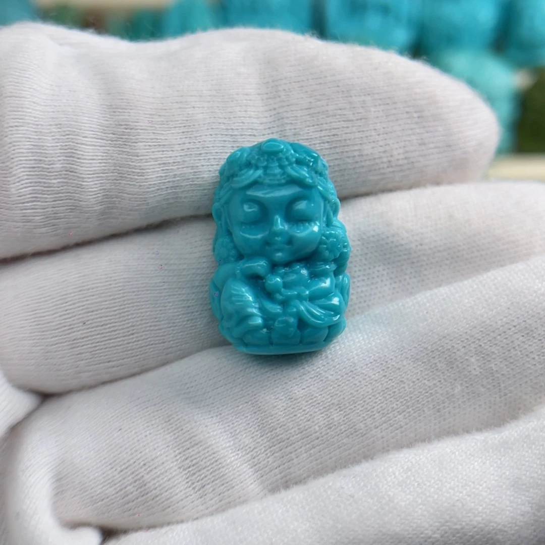 绿松石颈饰未镶嵌卡14.5-20-11.5