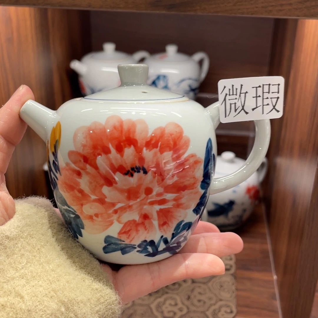 有瑕釉下彩纯手绘