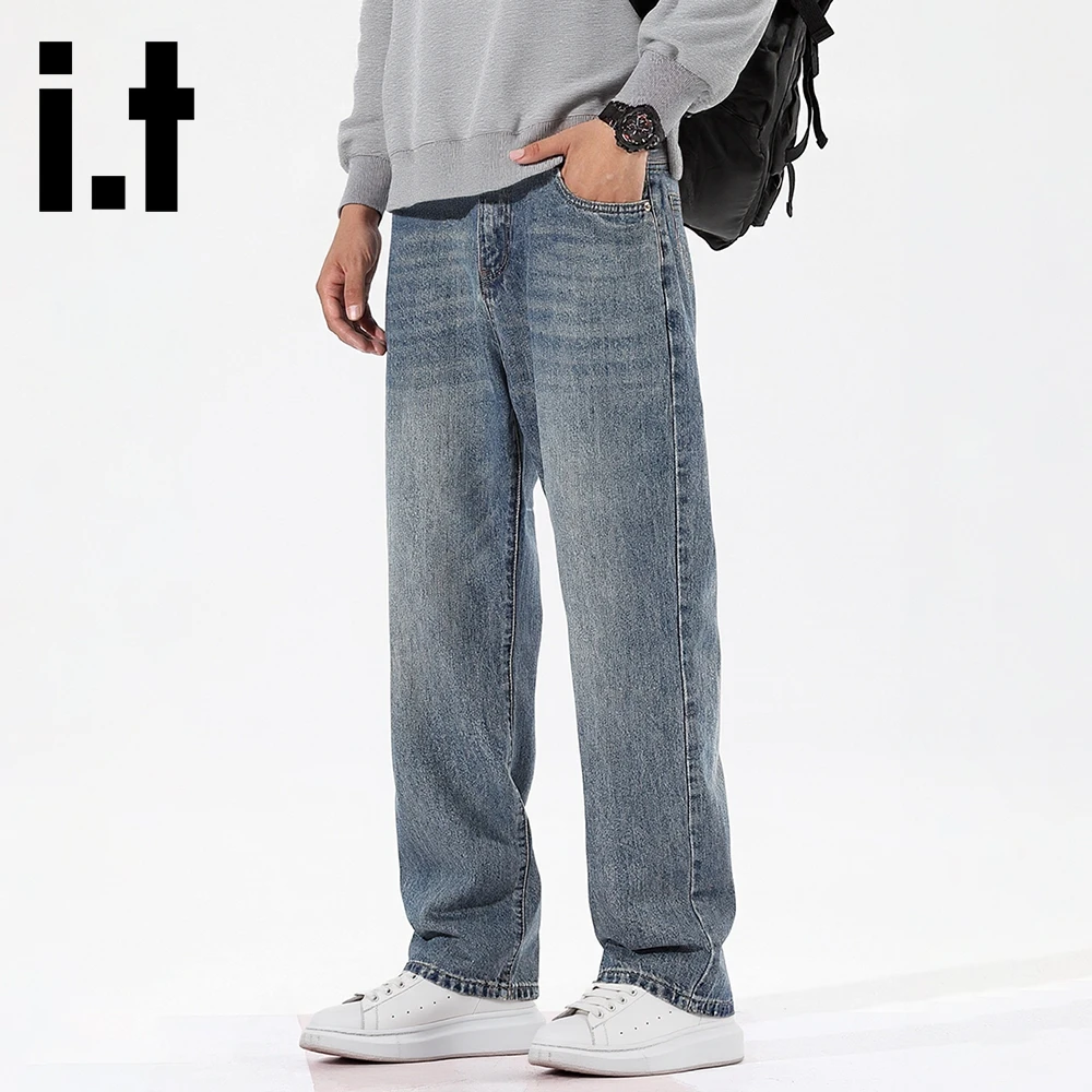 it:CHOCOOLATE2025新款牛仔裤男款直筒宽松阔腿裤潮牌百搭休闲裤