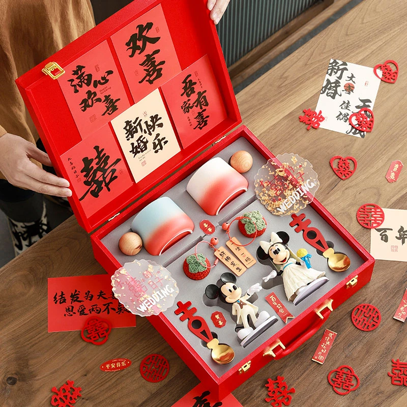 新婚礼物送新娘新人闺蜜姐姐实用结婚订婚杯餐具套装礼盒礼品推荐