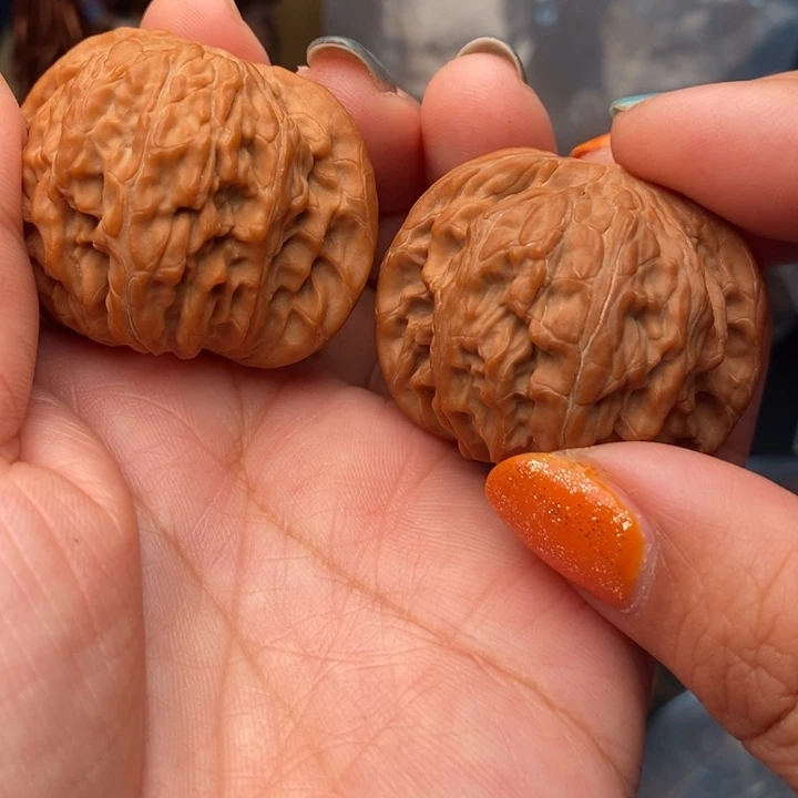 文玩核桃把件磨盘41尺度