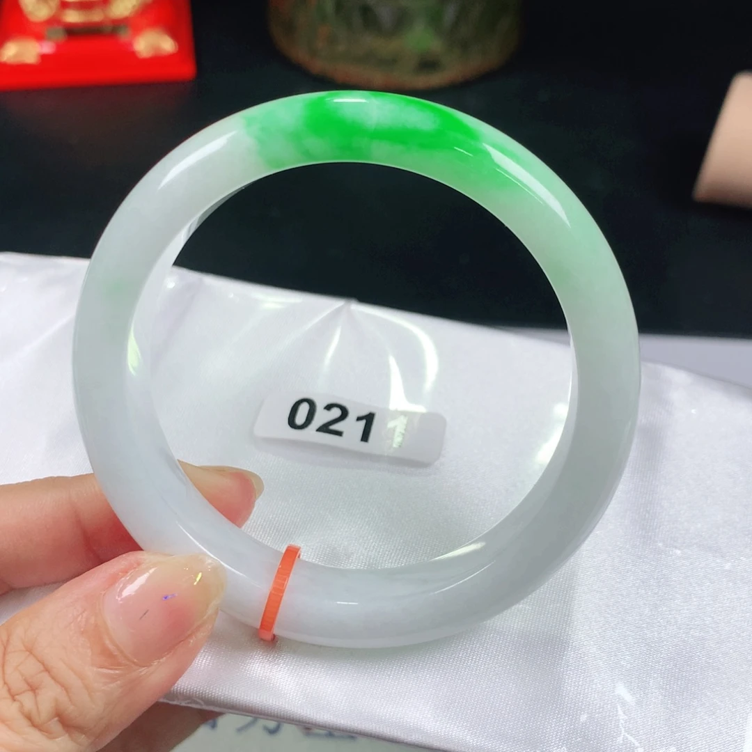 翡翠手镯未镶嵌腾***力正圈翡翠手镯0211木