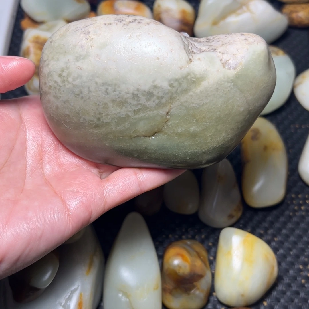 和田玉未镶嵌挂件A88