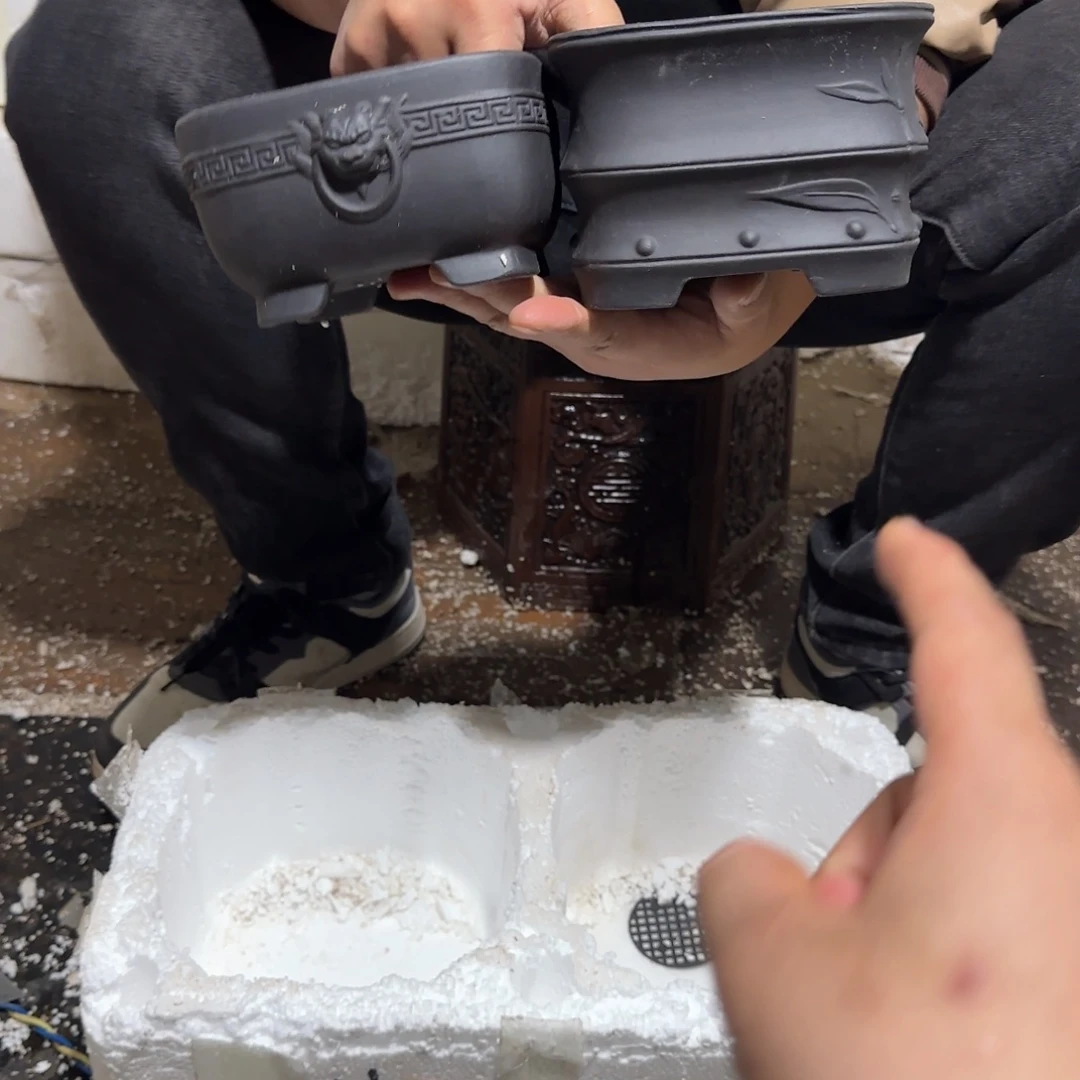 紫砂花盆瑕疵和瑕疵