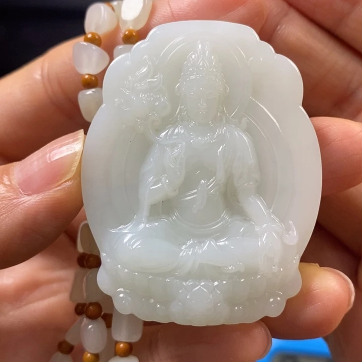 和田玉挂件未镶嵌农****的