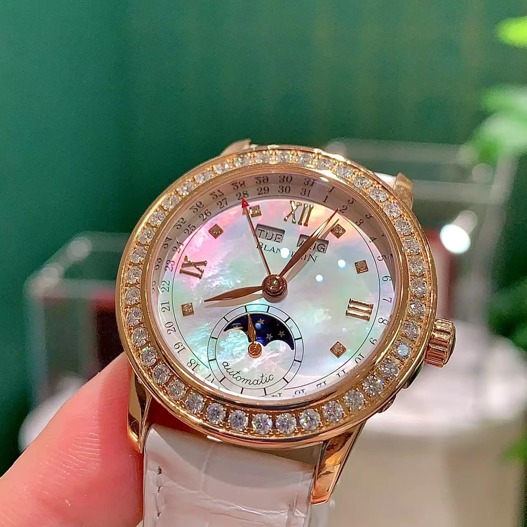 99新 宝珀 月亮美人2360自动机械34盘