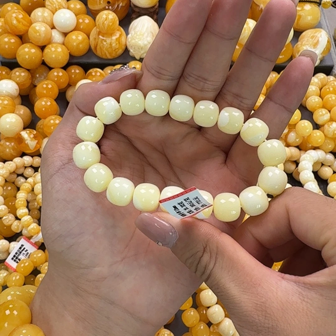 蜜蜡未镶嵌珠宝奇石同料12mm