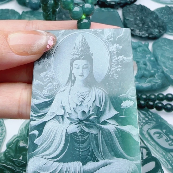 翡翠未镶嵌颈饰多样性发货天然A货翡翠
