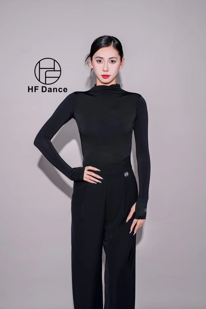 【HF品牌】Y87pro升级版小高领基础百搭摩登舞上装