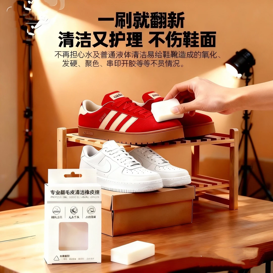 德训鞋运动鞋帆布鞋通用免水洗专用清洁护理橡皮擦绒面麂皮翻毛皮