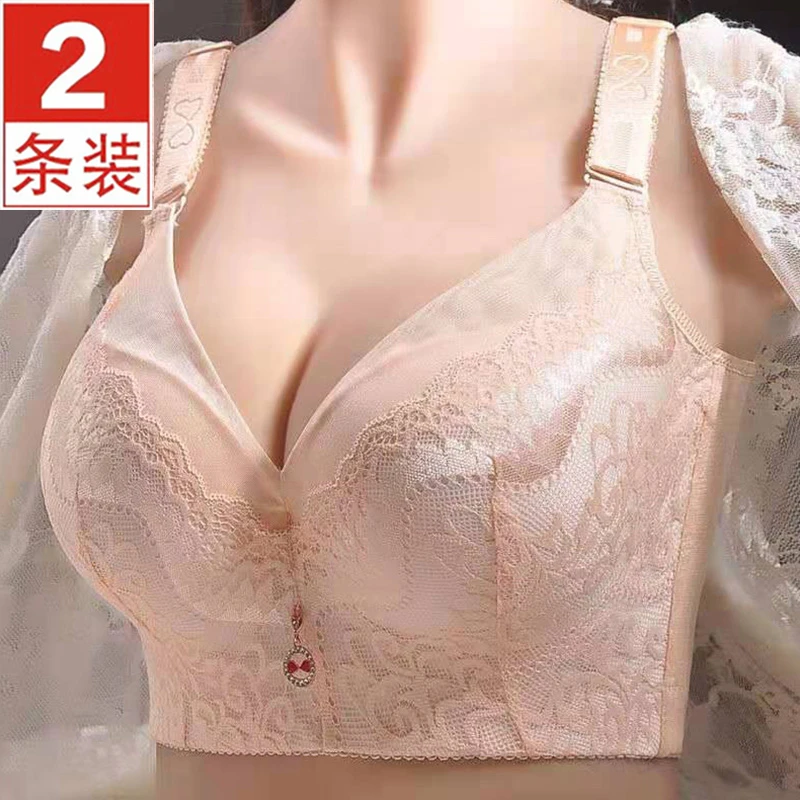 加大码内衣女薄大胸显小有钢圈文胸聚拢收副乳上托定型200斤胸罩