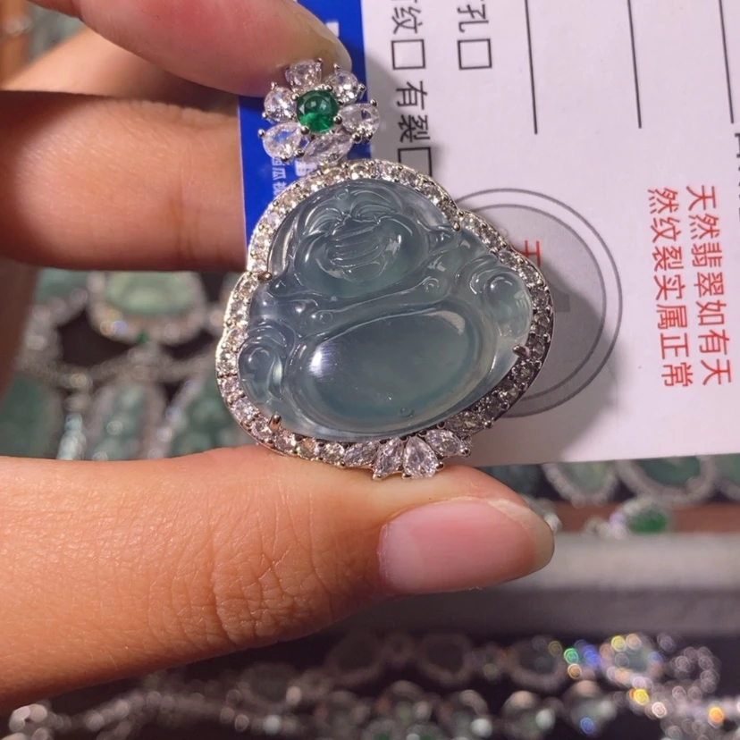 【闪购商品】翡翠未镶嵌颈饰天然