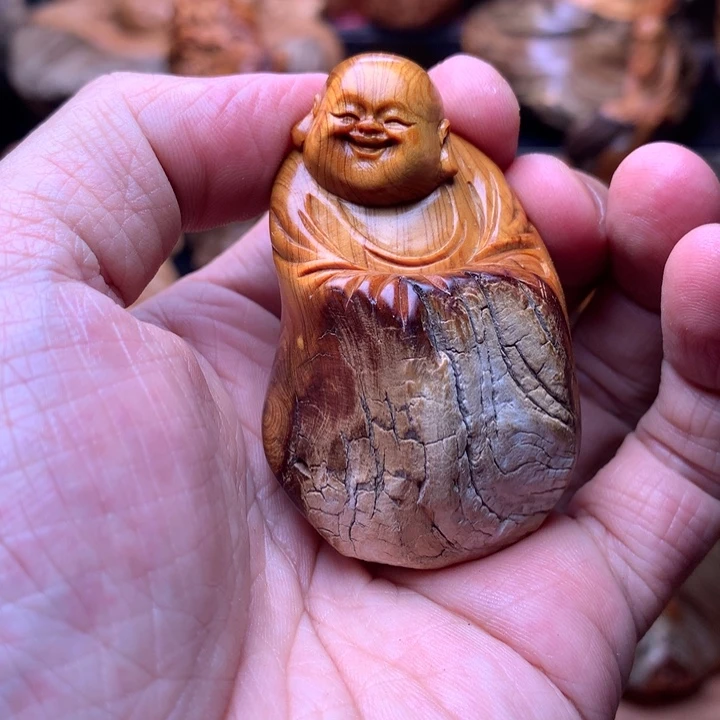 柏木（崖柏）崖柏陈化料手把件