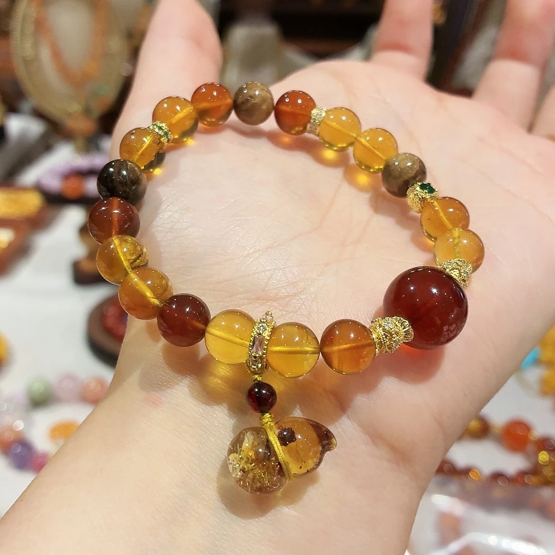 蜜蜡未镶嵌手链手串