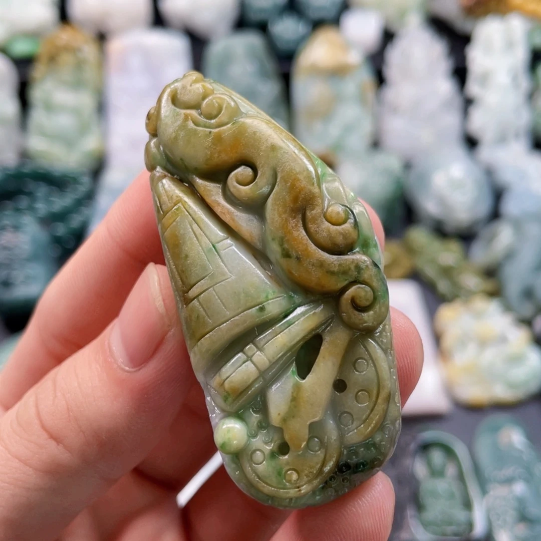 颈饰未镶嵌翡翠f翡翠