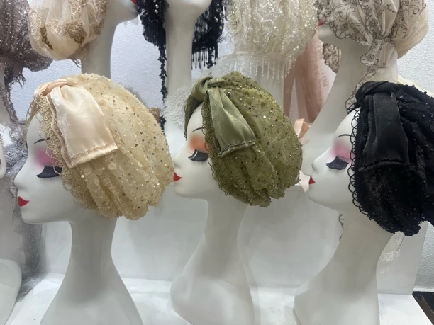 平檐包头帽法式头巾帽民族风帽子