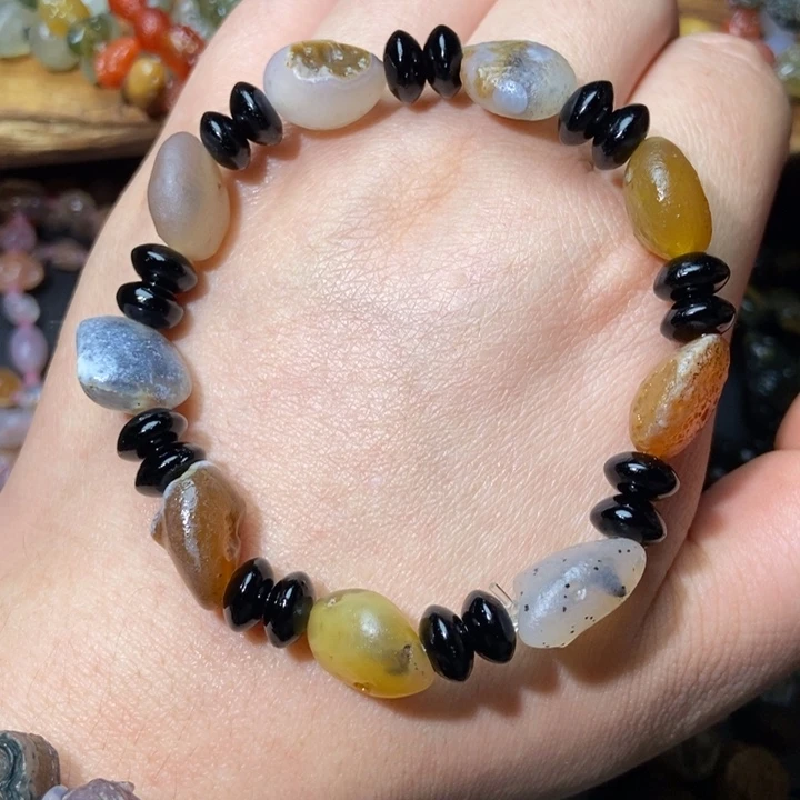 玛瑙/玉髓合金手链