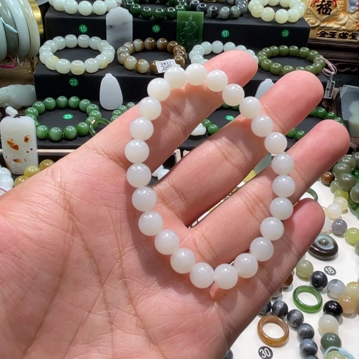 和田玉未镶嵌手串