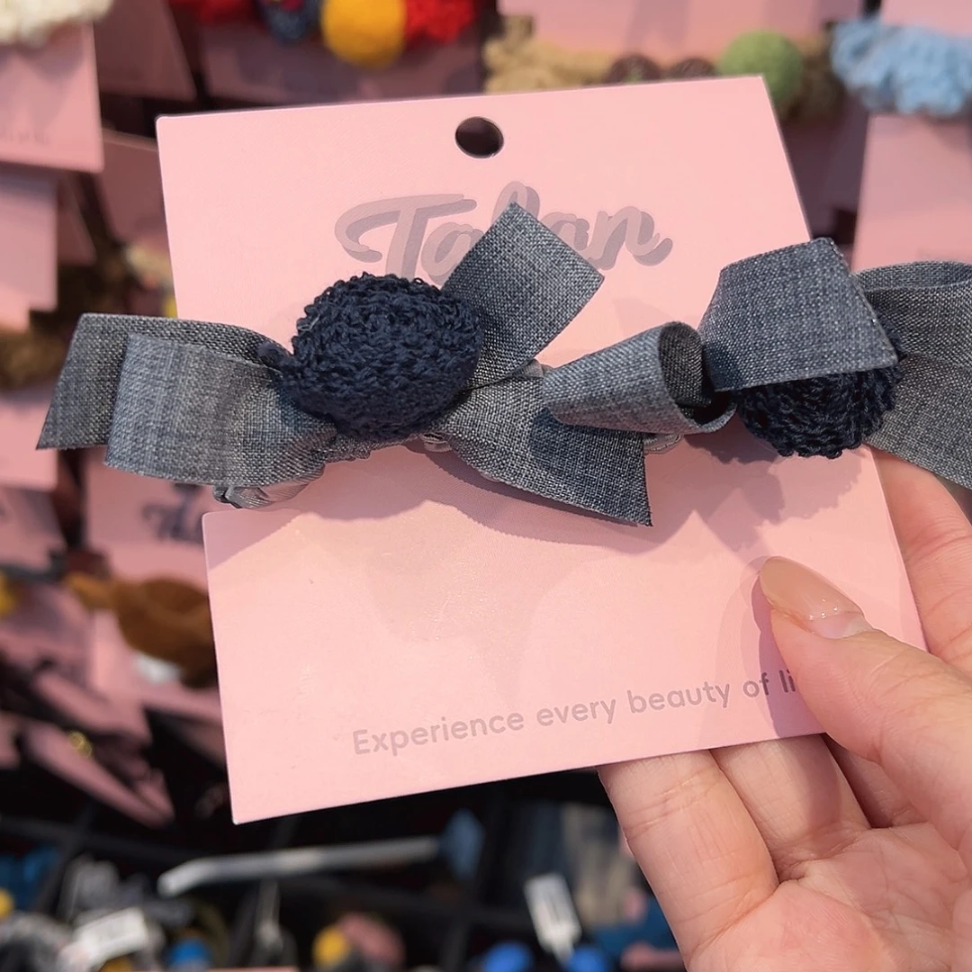 布艺铁合金灰发绳