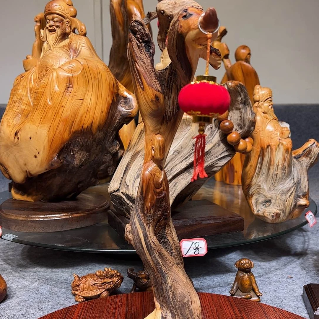 柏木崖柏木手把件摆件