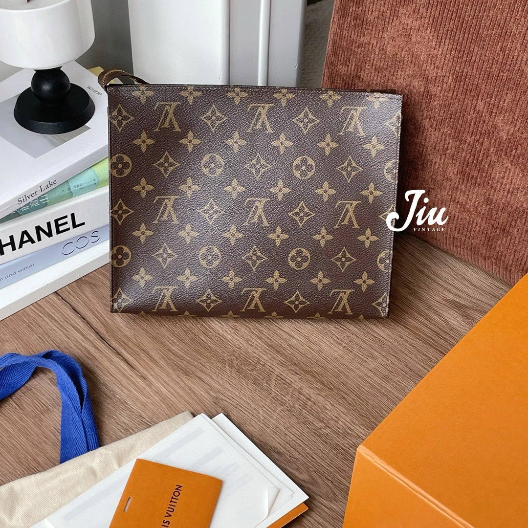 99新 LouisVuitton/路易威登 老花26洗漱包BJM11-0492