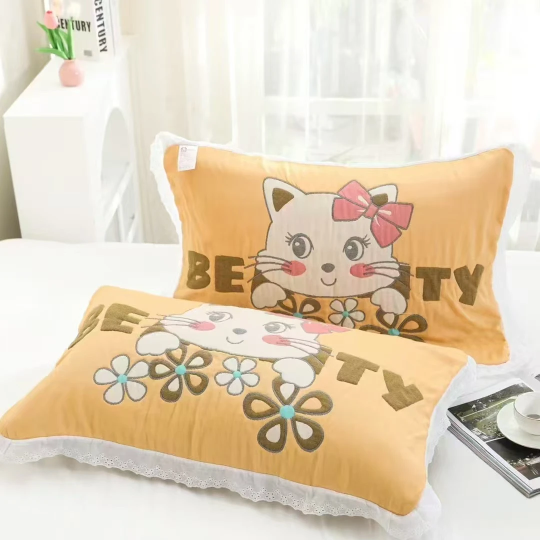 【猫咪宝贝】52/78云朵泡芙加厚枕巾一对装泡芙被同款
