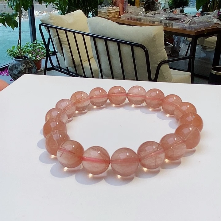 水晶手链未镶嵌红兔毛发晶11➕