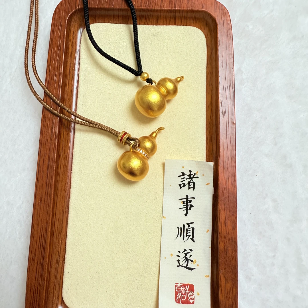 合金吊坠  霖儿同款古法精工葫芦福运福禄挂坠情侣款