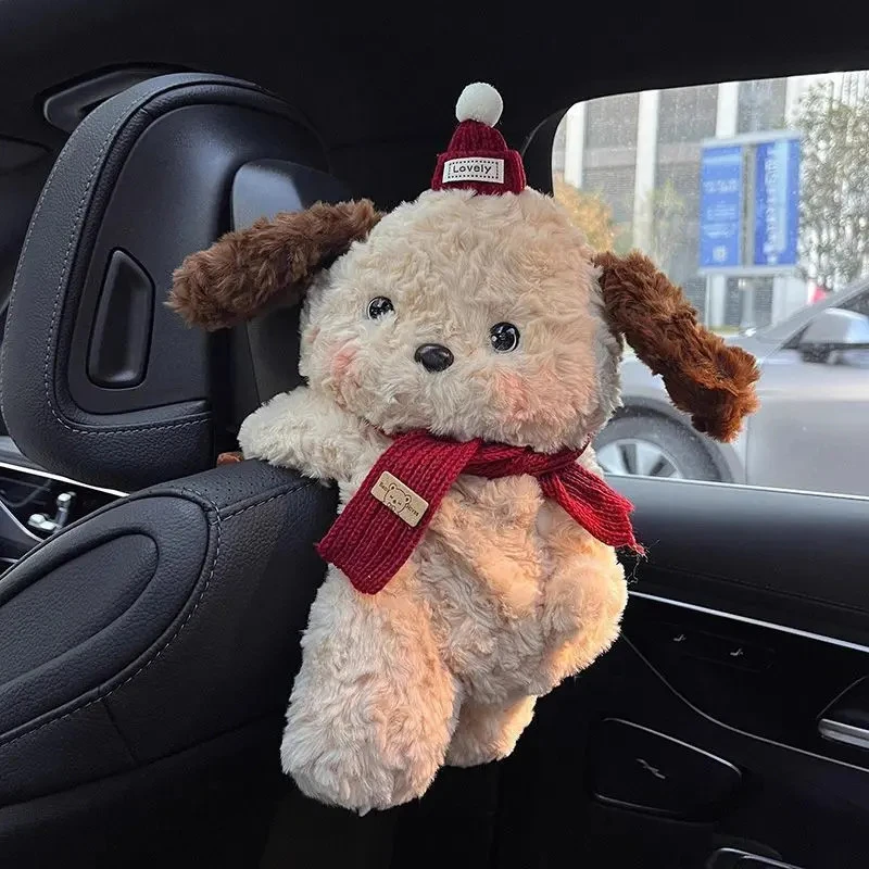 车载纸巾盒可爱玩偶抽纸盒汽车纸巾挂袋车内高级感挂式纸巾抽盒LY