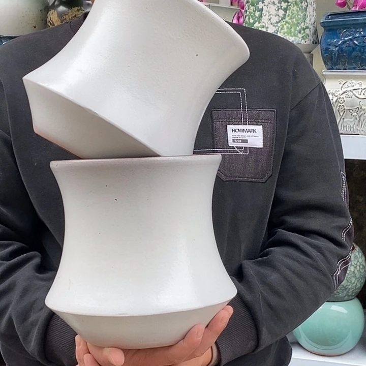 紫砂花盆口19高20瑕疵