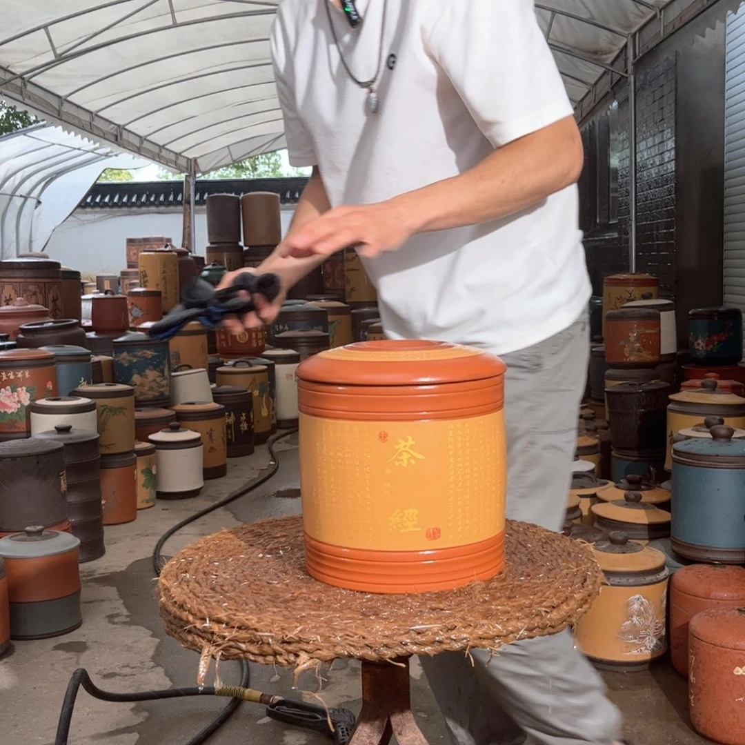 紫砂茶叶罐7 饼茶叶罐