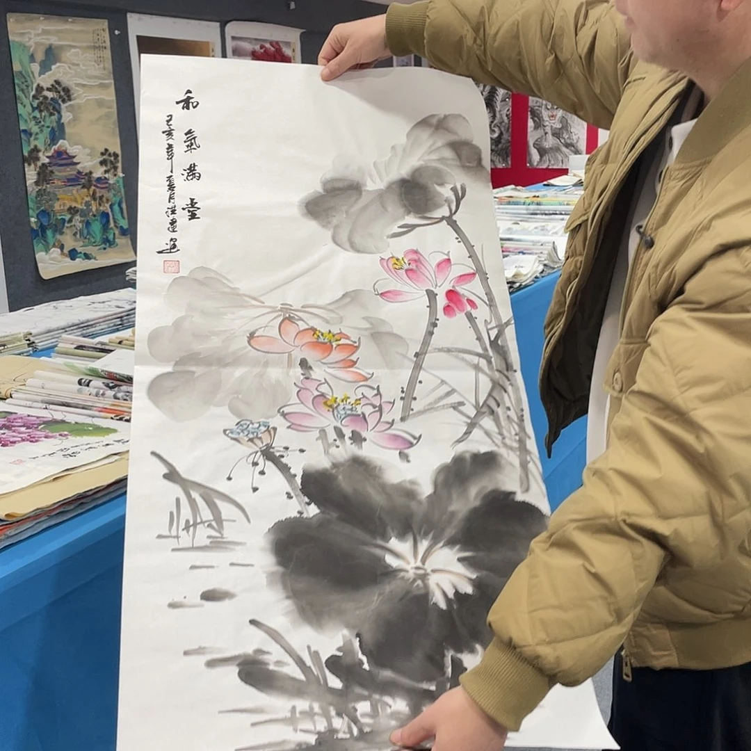 国画今天上午国画作品展示