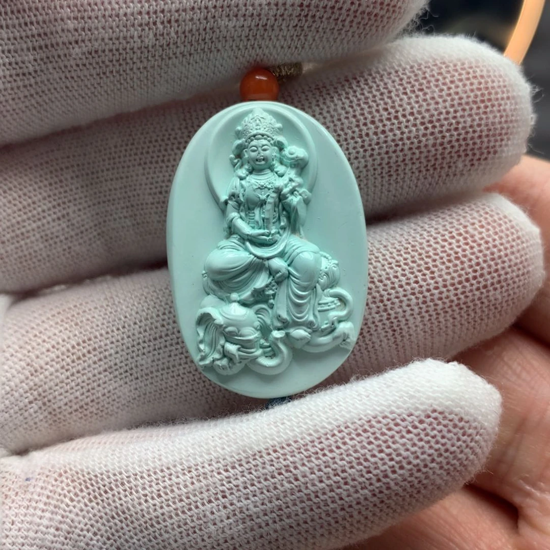 绿松石挂件未镶嵌