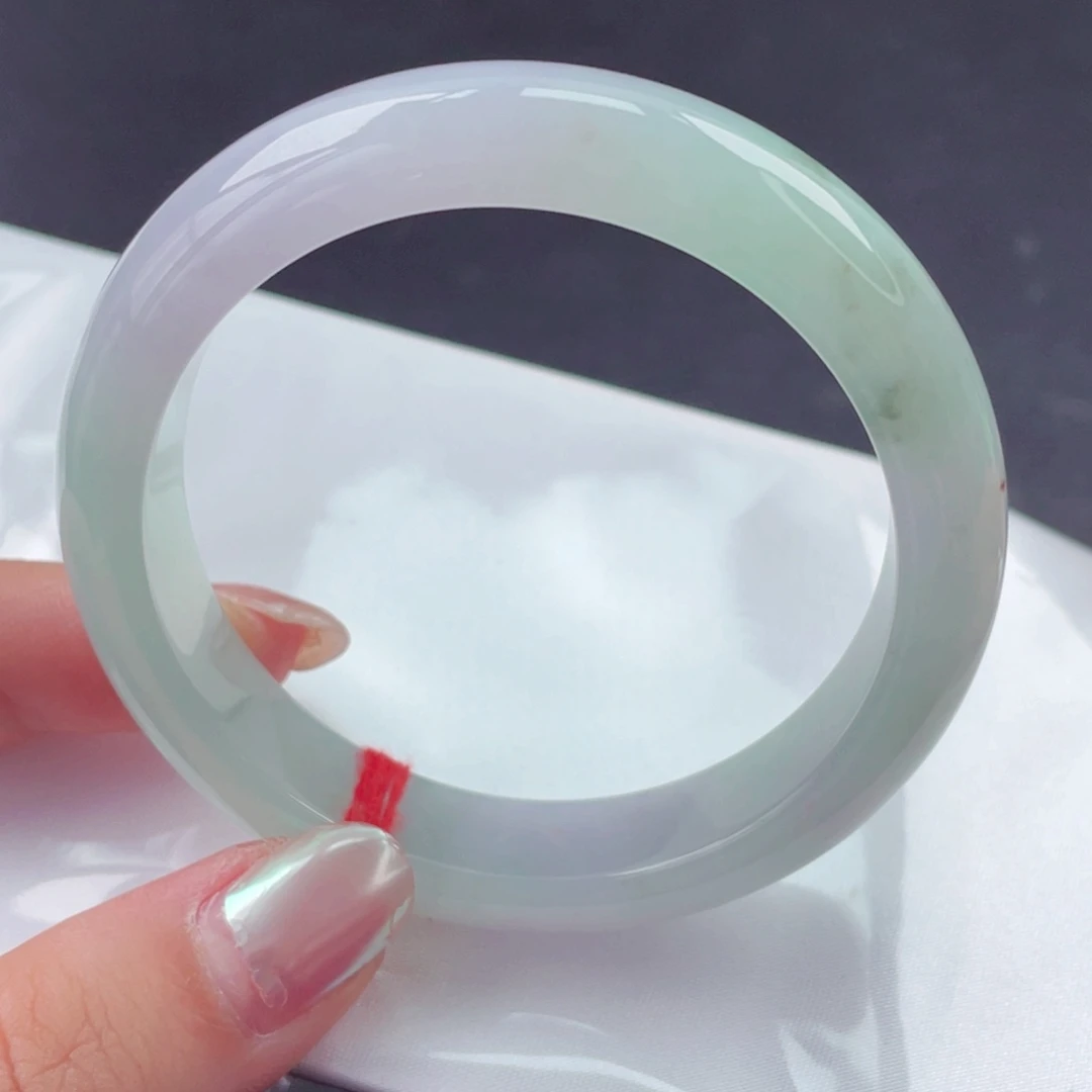 翡翠未镶嵌手镯54圈口