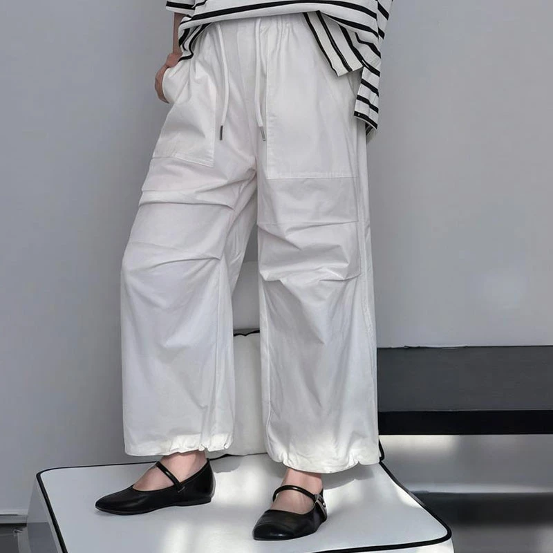 乐题女童裤子春夏薄款2025新款儿童装洋气时髦中大童学生休闲长裤