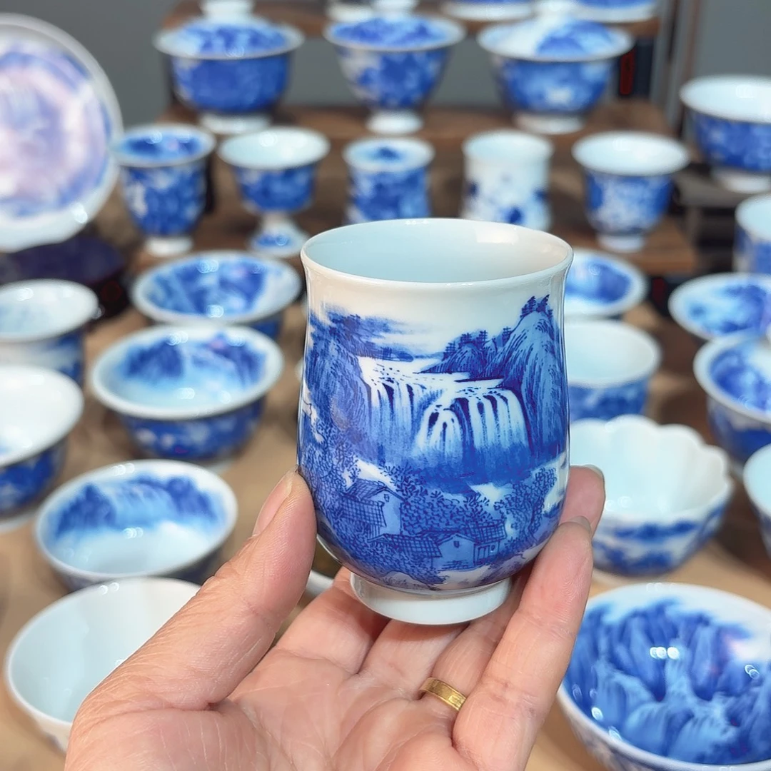 景德镇纯手绘单杯微瑕