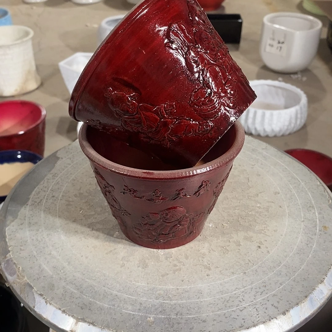 【闪购商品】陶瓷微瑕花盆-038-2个