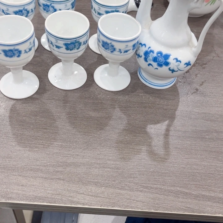 壶l****e釉下五彩的瓷器和瓷器