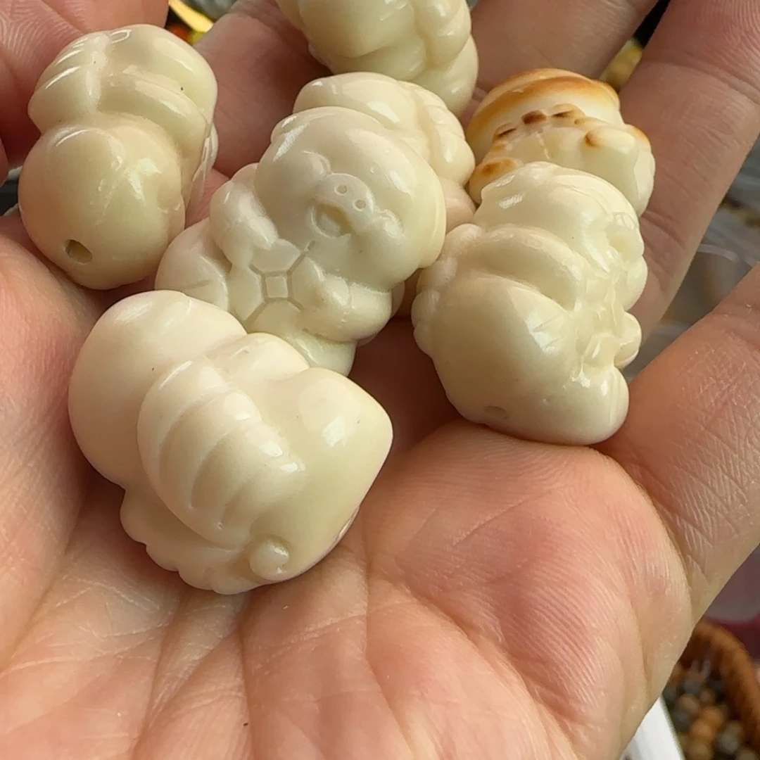 手串菩提根/象牙果微瑕7颗混猪你有米