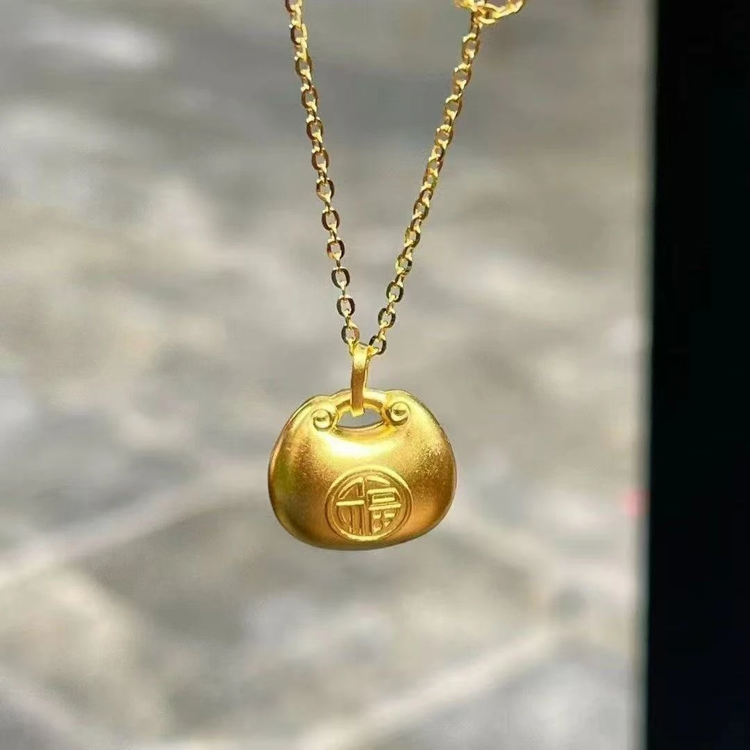 小胖福项链新款时尚百搭气质轻奢高级中式国风锁骨饰品