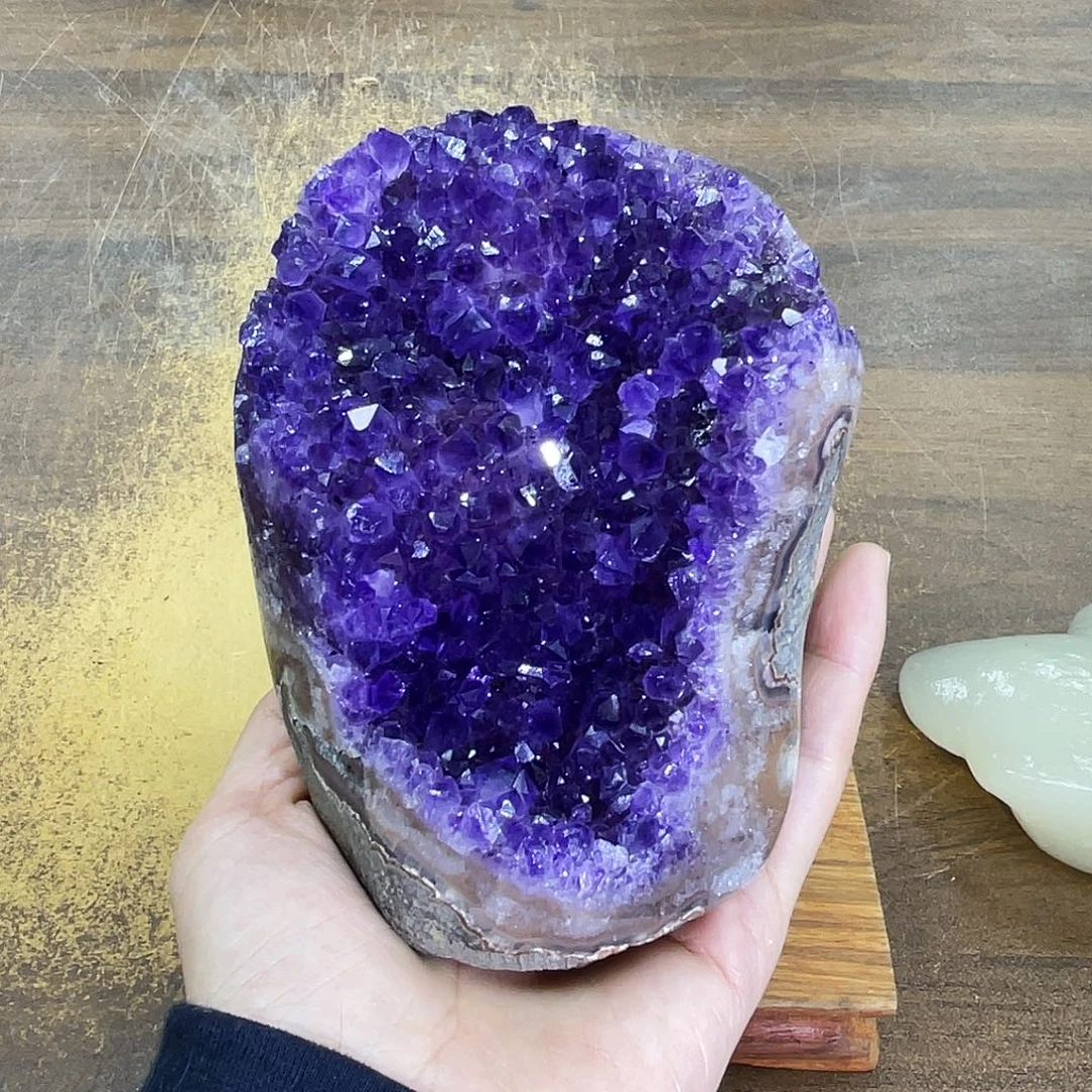 摆件紫晶未镶嵌晶体