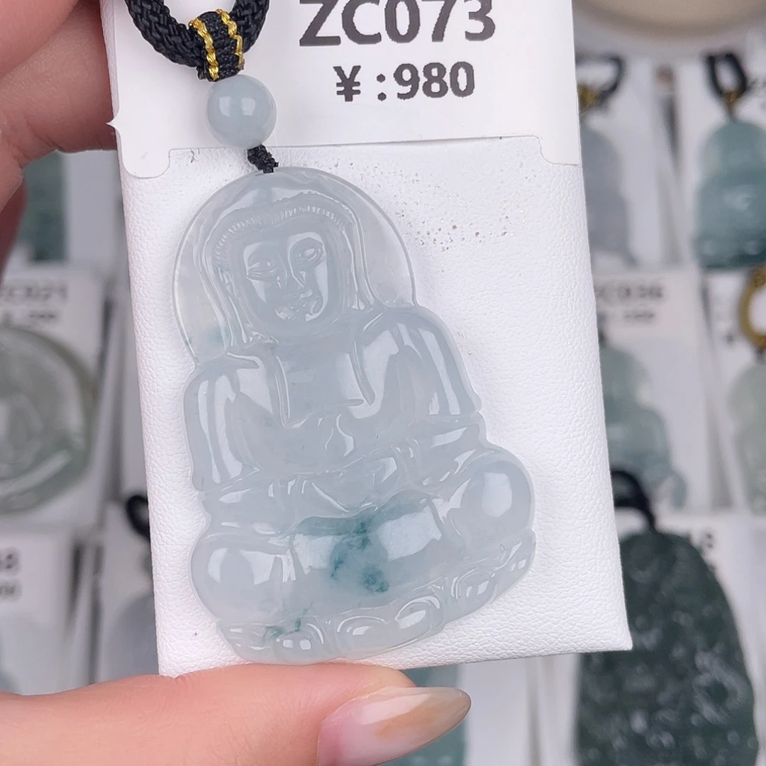 翡翠未镶嵌颈饰zc073