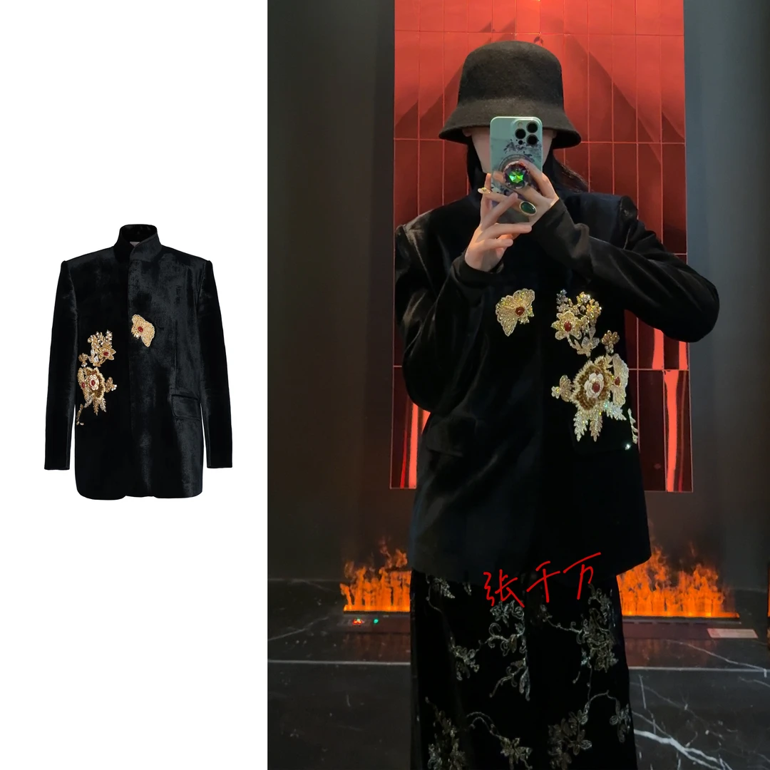 郝蕾同款！JUNYANG 松柏金韵 国风设计休闲中山装